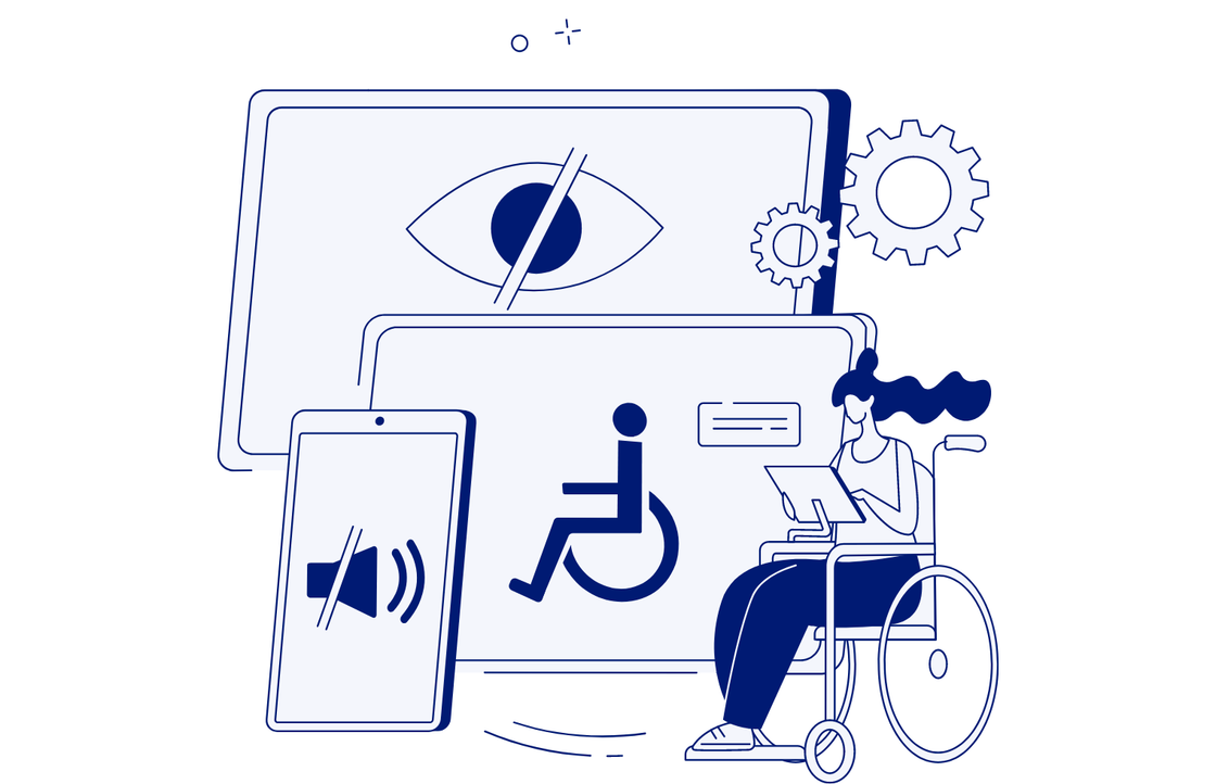 Image représentant les outils numériques et le handicap